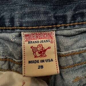 True Religion Blue Jeans Classic Indigo Denim